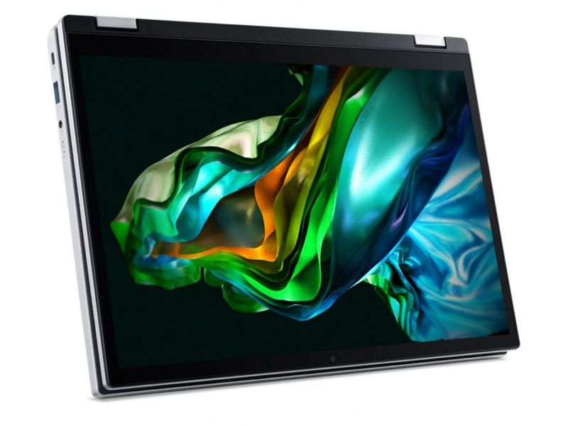 Ноутбук Acer Aspire 3 Spin 14 A3SP14-31PT 14" WUXGA IPS Touch, Intel P N200, 8GB, F256GB, UMA, Lin, сріблястий (NX.KENEU.004) NX.KENEU.004 фото