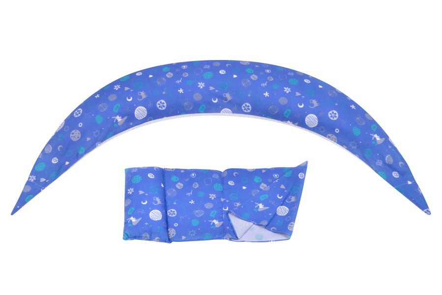 Набір аксесуарів для подушки Nuvita DreamWizard (наволочка, міні-подушка) Синій NV7101BLUE NV7101 фото