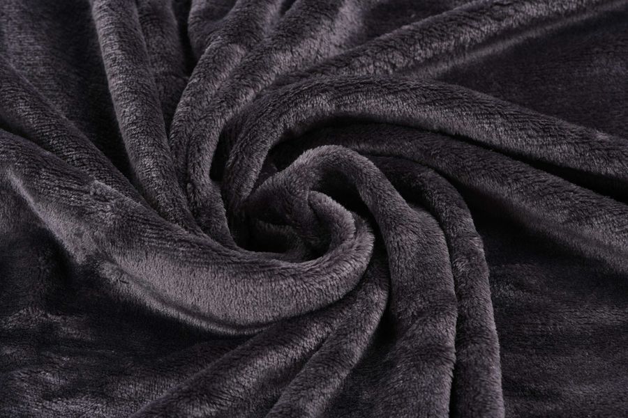Плед Ardesto Flannel, 160х200см, 100% поліестер, темно-сірий ART0210SB фото