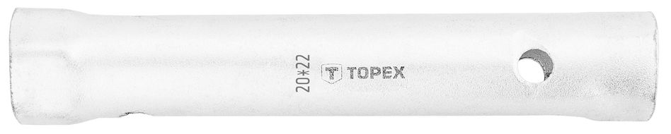 Ключ торцевий TOPEX, трубчастий, двосторонній, 20х22 мм, 170 мм (35D937) 35D937 фото
