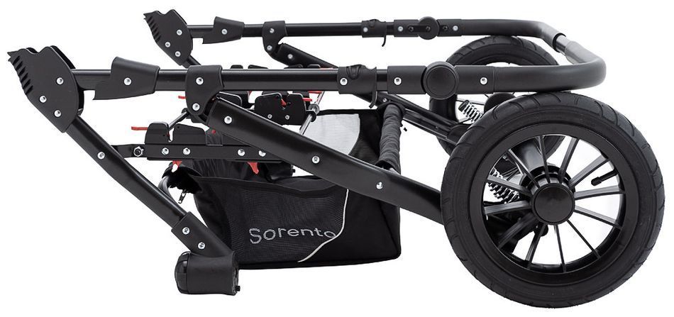 Коляска 2 в 1 для двойни Bair Sorento DUO BS-02 серый/графит (680814) 680814 фото
