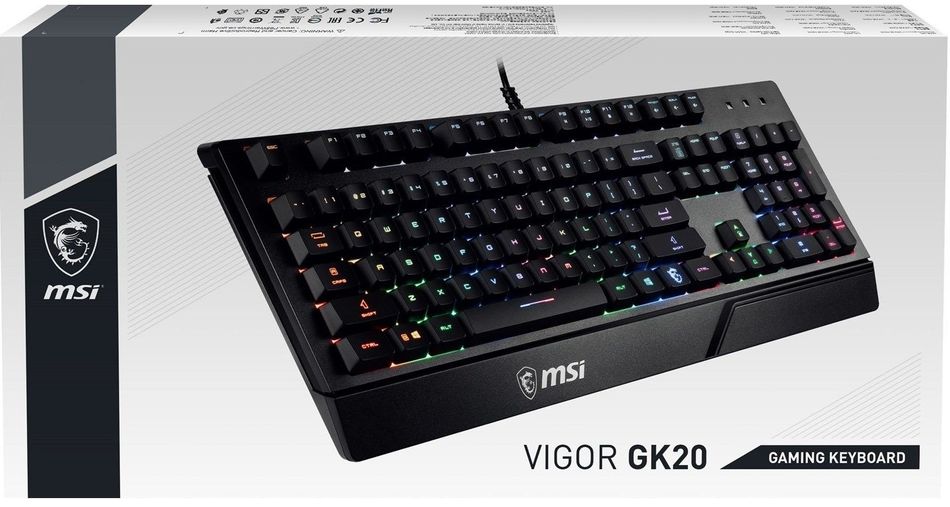 Геймерська клавіатура MSI Vigor GK20 UA S11-04UA208-CLA VIGOR_GK20_UA фото