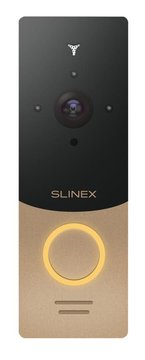 Панель вызова Slinex ML-20IP, персональная, 2MP, 145 градусов, переадресация, золотой черный (ML-20IP_G/B) ML-20IP_G/B фото
