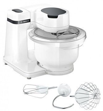 Кухонна машина Bosch, 700Вт, чаша-пластик, корпус-пластик, насадок-3, білий MUMS2AW00 фото