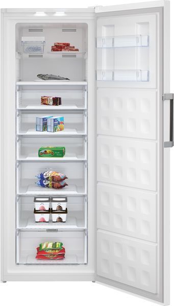 Морозильная камера Beko, 192x70x77, 404л, 1дв., A+, NF, дисплей, белый (RFNE448E35W) RFNE448E35W фото
