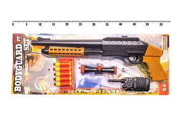 Игрушечный дробовик "Bodyguard" с мягкими пулями Golden Gun 921GG 921GG фото
