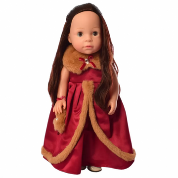 Інтерактивна лялька у сукні M 5414-15-2 з вивченням країн та цифр Red M 5414-15-2 фото