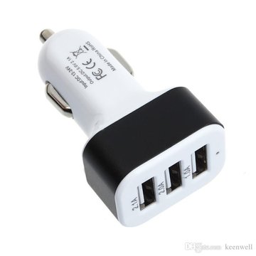 Автомобільний адаптер для зарядки , 3-USB 1.1А / 2.1А / 3.1а (YT005(Black)) YT005(Black) фото