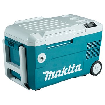 Холодильник акумуляторний мобільний Makita DCW180Z, 220/18/12В, з функцією нагріву, -18°/+60°, 20л, 13кг DCW180Z фото