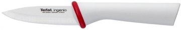 Кухонний ніж для чищення овочів Tefal Ingenio Ceramic White, довжина леза 8 см, кераміка, чохол K1530314 фото