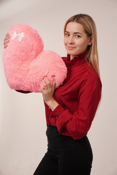М'яка іграшка Yarokuz подушка "Серце" 50 см Рожева (YK0081) YK0081 фото