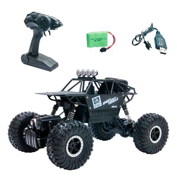 Автомобіль OFF-ROAD CRAWLER з р/к - MAX SPEED (матовий чорний, метал. корпус, 1:18) (SL-112RHMBl) SL-112RHMBl фото