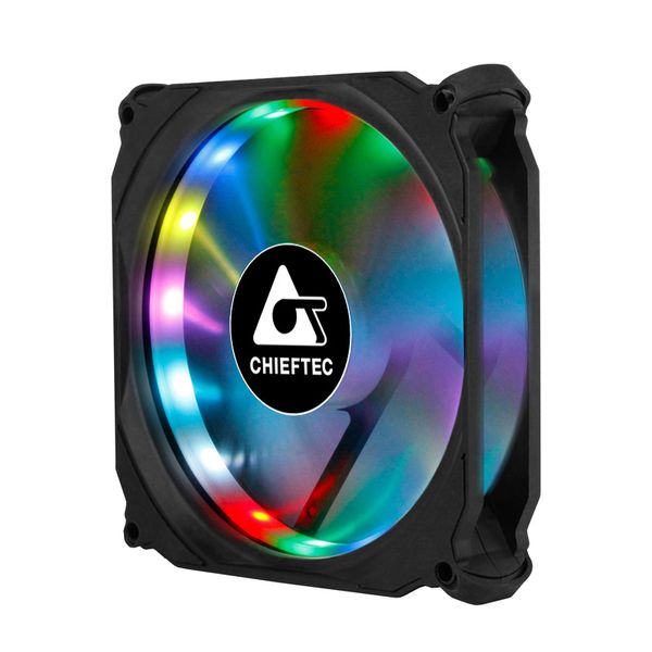 Набір корпусних вентиляторів CHIEFTEC TORNADO 3in1 ARGB, 3x120мм, 1200rpm, 6pin, 16dBa+Fan HUB+Remote Control (CF-3012-RGB) CF-3012-RGB фото