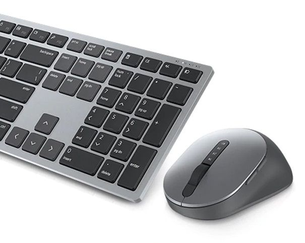 Комплект Dell Premier Multi-Device Wireless Keyboard and Mouse - KM7321W - Ukrainian (QWERTY) (580-AJQV) 580-AJQV фото