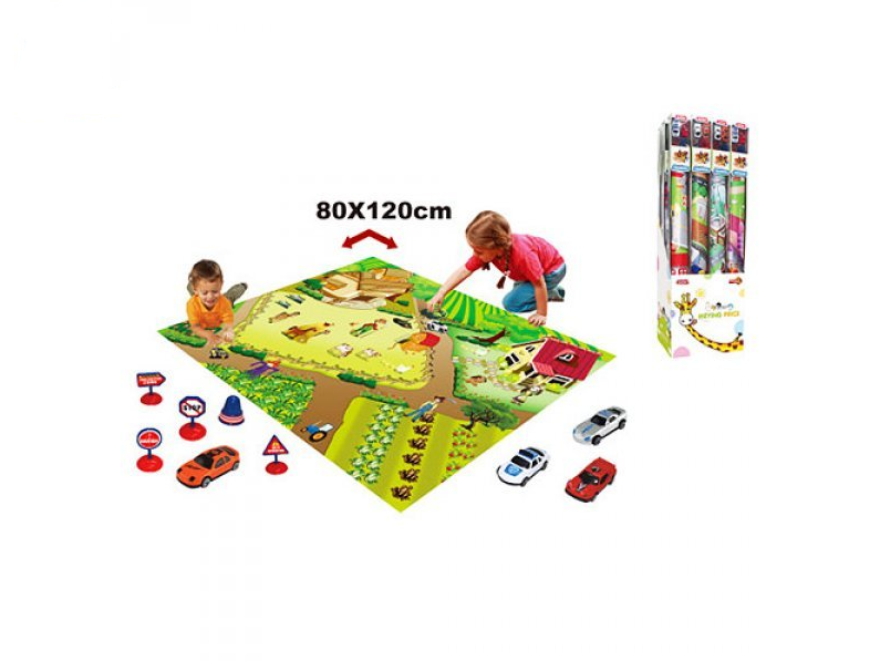 Дитячий ігровий килимок з машинками 019A-30C килимок 80х120 см 019A-30C фото