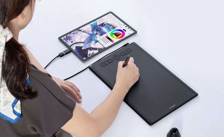 Графічний планшет Huion 10"x6.2" H610X USB-C,чорний H610X фото