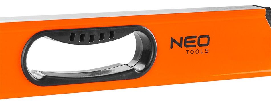 Уровень Neo Tools алюминиевый, 100 см, 3 капсулы, фрезерованный, 2 ручки, магнит (71-114) 71-114 фото