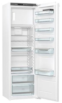 Вбуд. холодильник з мороз. камерою Gorenje, 177х55х54см, 1 двері, 251(29)л, А++, FrostLess, Зона св-ті, LED дисплей, Білий RBI5182A1 фото