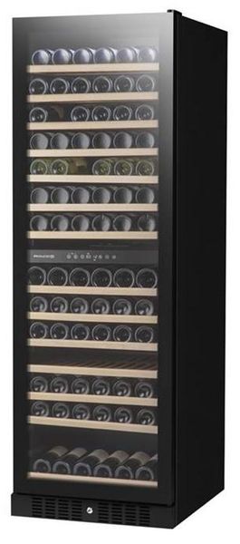 Холодильник Philco для вина, 177х59.5х68, холод.відд.-418л, зон - 1, бут-166, диспл, підсвітка, чорний - Уцінка PW166GD фото
