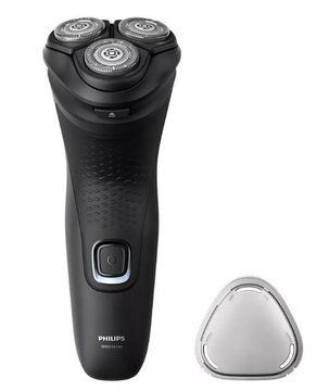 Бритва електр. Philips роторна Series 1000, бритв.головок-3, Ni-Mh, сух.+волог., чорний (S1141/00) S1141/00 фото