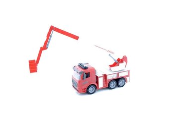 Машинка енерційна Same Toy Truck Пожежна машина з підйомним краном зі світлом і звуком 98-617AUt - Уцінка 98-617AUt фото