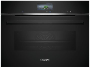 Духова шафа Siemens електрична компактна, 47л, A+, дисплей, конвекція, чорний CS736G1B1 фото