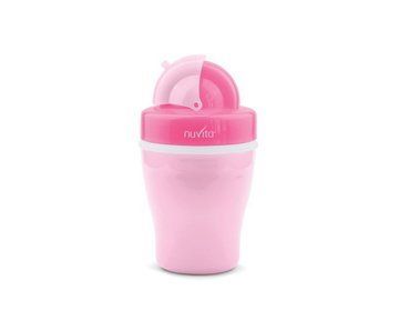 Поильник непроливайка 18м+ 200мл с трубочкой Nuvita (NV1436Pink) NV1436Pink фото