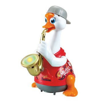 Інтерактивна музична іграшка Hola Toys Гусь-саксофоніст, червоний (6111-red) 6111-blue фото