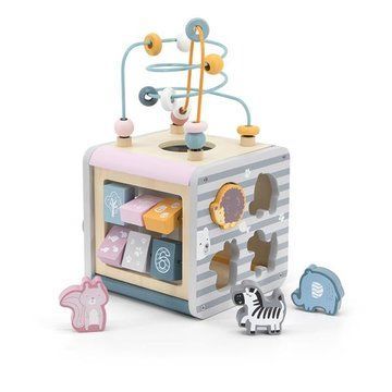 Деревянный бизикуб Viga Toys PolarB 5 в 1 (44030) 44030 фото