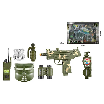 Детский игровой набор Военного F8528-2A с маской и УЗИ F8528-2A фото