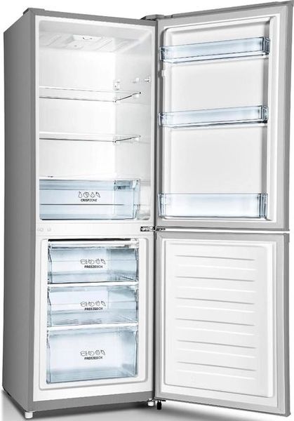 Холодильник з нижн. мороз. камерою Gorenje, 161х55х56см, 2 двері, 160(78)л, А+, механіч. упр. , Зона св-ті, сірий (RK4161PS4) RK4161PS4 фото