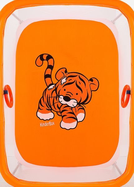 Манеж Qvatro LUX-02 мелкая сетка оранжевый (tiger) (624995) BR-624995 фото