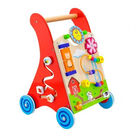 Дитячі ходунки-каталка Viga Toys з бізібордом (50950) 50950 фото