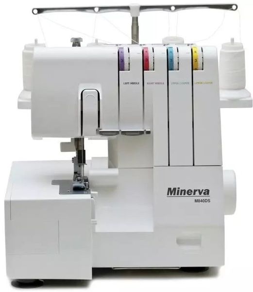 Оверлок MINERVA M840DS, 105Вт, 8 оп., (4, 3-х ниточные швы), белый M840DS фото