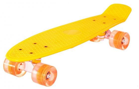 Детский скейт Пенни борд MS 0848-5 со светящимися колесами MS 0848-5(Yellow) фото