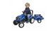 Дитячий трактор на педалях з причепом Falk NEW HOLLAND (колір-синій) (3080AB)