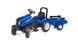 Дитячий трактор на педалях з причепом Falk NEW HOLLAND (колір-синій) (3080AB)