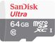 Карта пам'яті SanDisk microSD 64GB C10 UHS-I R100MB/s Ultra (SDSQUNR-064G-GN3MN)
