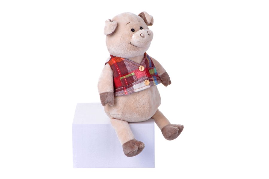 Мягкая игрушка Свинка в жилете (35 см) Same Toy THT723 - Уцінка THT723 фото