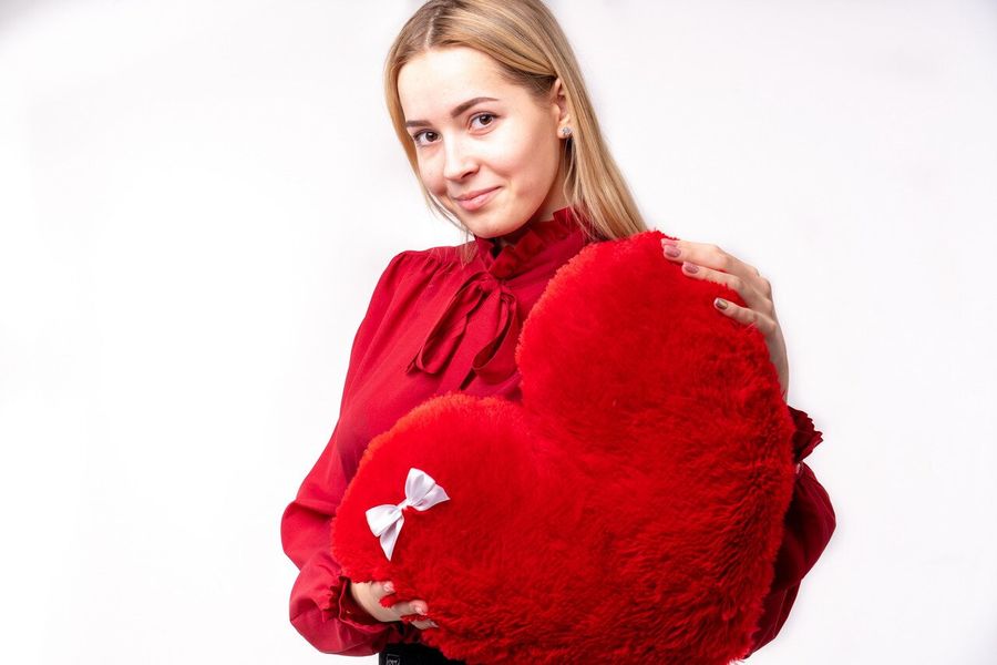 Мягкая игрушка Yarokuz подушка "Сердце" 50 см Красная (YK0080) YK0081 фото