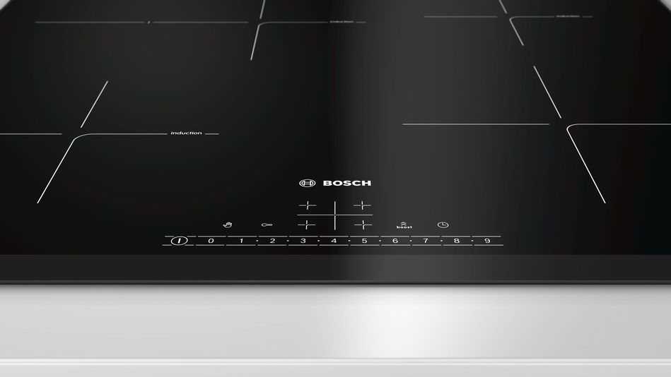 Варильна поверхня Bosch індукційна, 60см, розширена зона, чорний (PIF651FB1E) PIF651FB1E фото