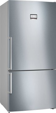 Холодильник Bosch с нижн. мороз., 192x70x80, холод.отд.-400л, мороз.отд.-105л, 2дв., А++, NF, дисплей, нерж. KGN56VI30U (KGN86AI32U) KGN86AI32U фото
