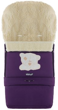 Зимний конверт Babyroom №20 с удлинением фиолетовый (мордочка мишки штопаная) (623357) BR-623357 фото