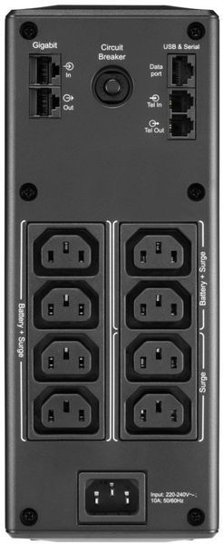 Джерело безперебійного живлення APC Back-UPS Pro 1300VA/780W, LCD, USB, 6+2 C13 (BR1300MI) BR1300MI фото