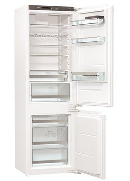 Вбуд. холодильник з мороз. камерою Gorenje, 177х55х54см, 2 двері, 180( 68)л, А+, NF+ , Зона св-ті, Внутр. Диспл, Біли (NRKI2181A1) NRKI2181A1 фото
