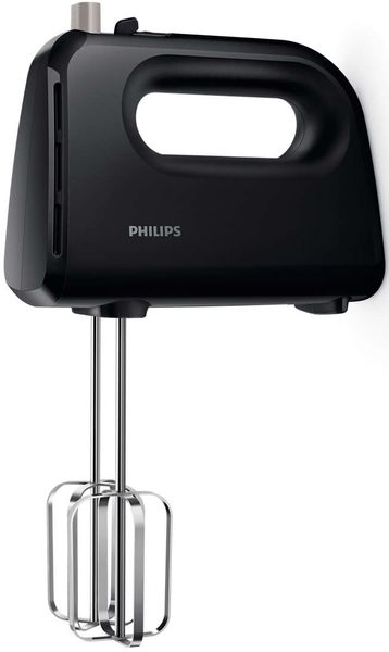 Міксер Philips ручний Daily Collection, 300Вт, насадки -2, турборежим, чорний (HR3705/10) HR3705/10 фото