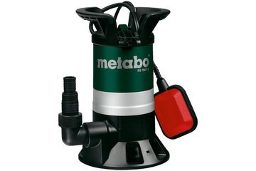 Насос дренажний для брудної води Metabo PS 7500 S , 450 Вт, 7.5 куб/год, висота подачі 5 м, занурення до 5м, підключення 1"/1.25", 4.8 кг (0250750000) 0250750000 фото