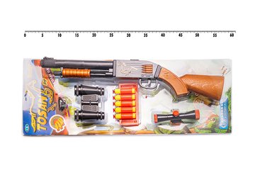 Іграшковий дробовик "Tosan" Golden Gun 925GG з м'якими кулями 925GG фото