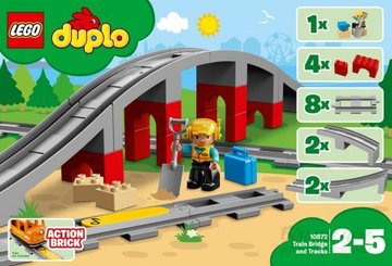 Конструктор LEGO DUPLO Залізничний міст і рейки (10872) 10872 фото