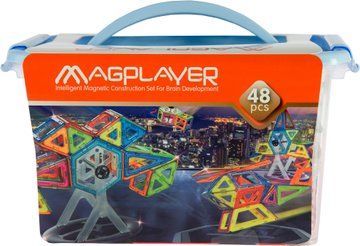 Конструктор магнітний 48 ел. MagPlayer (MPT-48) MPT-48 фото